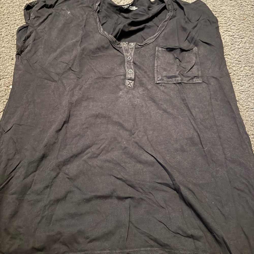 Aerie Charcoal Button Down Shirt